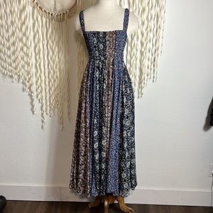 Free People Patchwork Maxi Dress Size XS